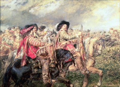 After the Battle of Naseby in 1645 by John Gilbert